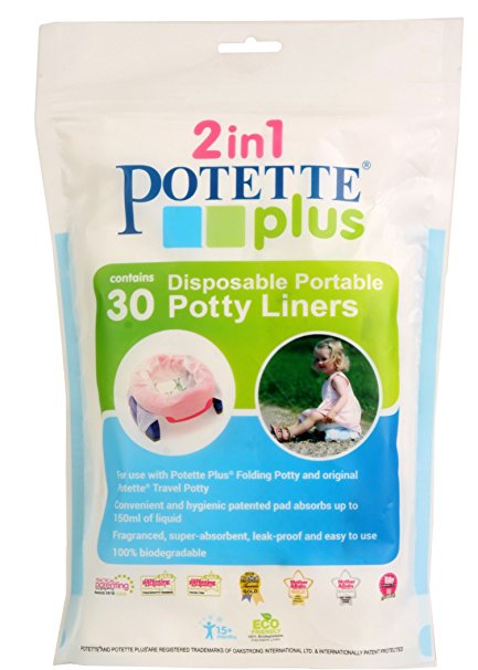 POTETTE - 30 Sacchetti Usa e Getta Biodegradabili per il Vasino da Viaggio  - La bottega delle befane