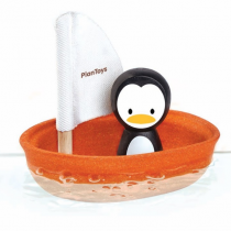 barchetta galleggiante pinguino