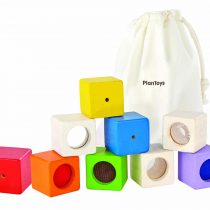 plan toys cubi sensoriali giochi legno 12 mesi