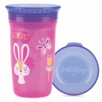 NUBY- Bicchiere Antigoccia con Coperchio