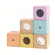 sensory block cubi sensoriali plan toys