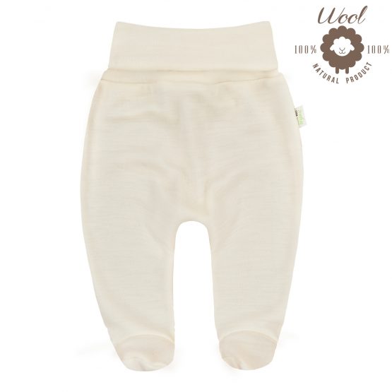 BIOBABY – Pantaloni con Piedini 100% Lana
